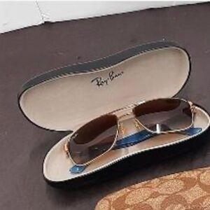 Ray-Ban Sunglasses with Case – Gently Used, Some Lens Flaws